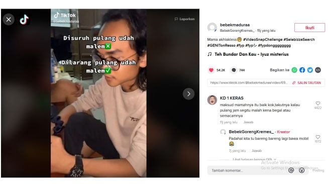 Kocak! Takut Anaknya Balik Malam, Ibu Ini Suruh Anaknya Pulang Pagi