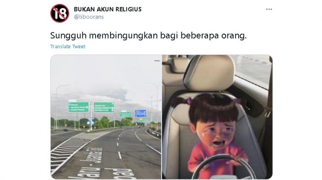 Penunjuk arah jalan tol Surabaya (twitter.com/@liboorans)