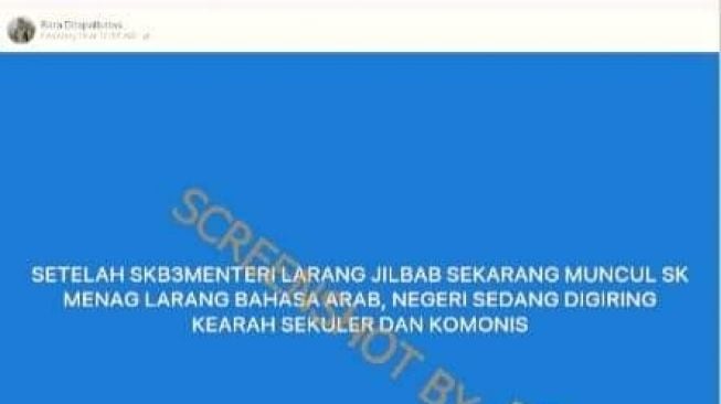 CEK FAKTA: Benarkah Menag Gus Yaqut Keluarkan SK Larangan Bahasa Arab?