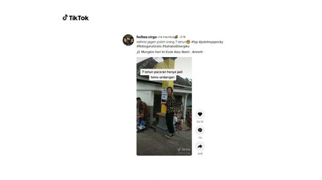 Jagain jodoh orang 7 tahun. [TikTok]