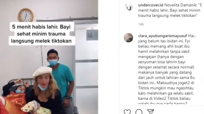 Video bayi diajak joget TikTok. (Instagram/@undercover.id)