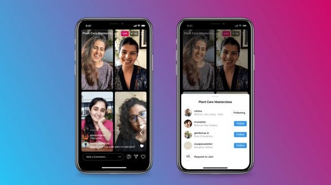 Bisa Siaran Langsung dengan 4 Orang, Instagram Hadirkan Fitur 'Live Rooms'