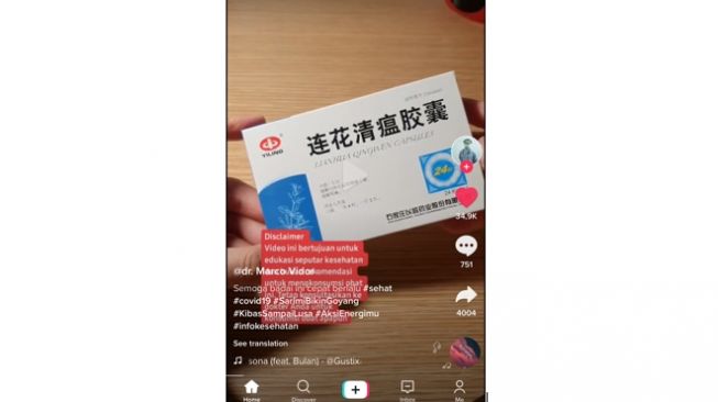 Apa Itu Obat Lianhua Qingwen? Benarkah Bisa Sembuhkan Covid-19?
