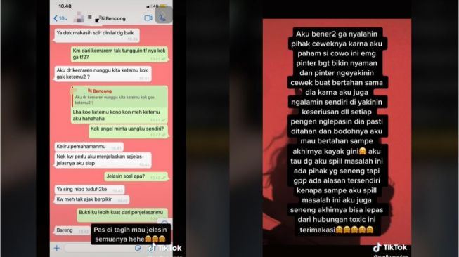 Viral Curhat Wanita Diselingkuhi, Diminta Beri Pinjaman Rp25 Juta ke Pacar (tiktok.com/@nadiyawulan)