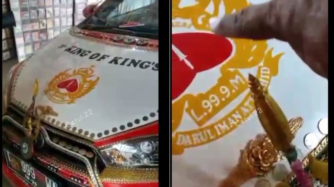 Mobil 'King of King's' Bikin Geger, Bodi Dilapisi Logam Mulia dan Akik