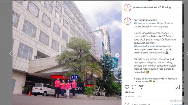 ILUSTRASI Horison Ultima Bekasi Hotel.[Instagram/@horisonultimabekasi]