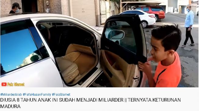 Bocah 8 tahun jadi miliarder (Youtube)