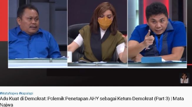 Debat panas Jhoni Allen Marbun dengan Jansen Sitindaon di Mata Najwa (Youtube)