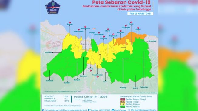 Zona Hijau, 11 Kecamatan di Kabupaten Probolinggo Bebas Covid-19