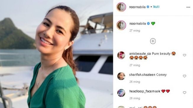 Noor Nabila, wanita disebut tunangan eks suami Laudya Chyntia Bella. (Instagram/@noornabila)