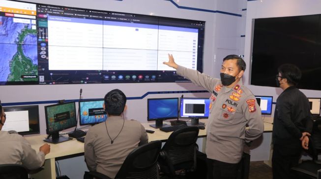 Ini Tujuan Wakapolda Tinjau Ruangan Command Center Polda Kaltim