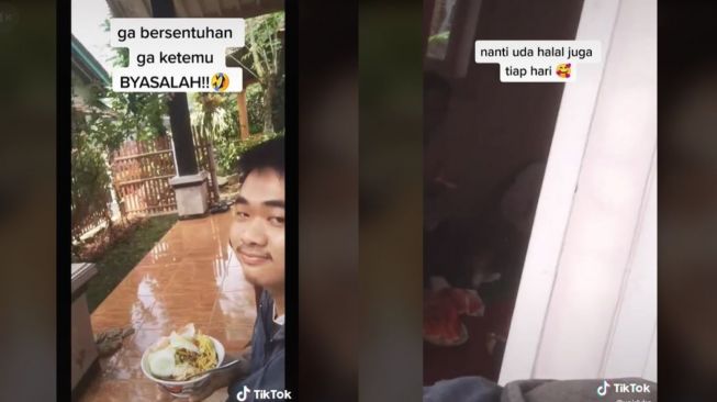 Calon Istri Dipingit, Pria Ini Berakhir Makan Ditemani Kucing (tiktok.com/@vairlyks)