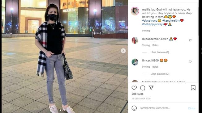 Instagram Meilia Lau, Ibu Felicia Tissue yang Dekat dengan Kaesang Pangarep (Instagram).