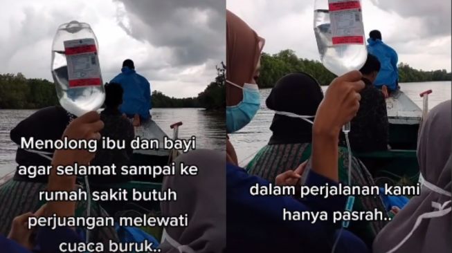 Viral Kisah Perjuangan Bidan Terjang Ombak Demi Selamatkan Ibu dan Bayi