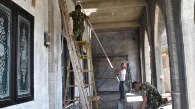 Perehaban Mushola Baru 30 Persen, TMMD Reguler 110 Wonosobo Kerja Cepat