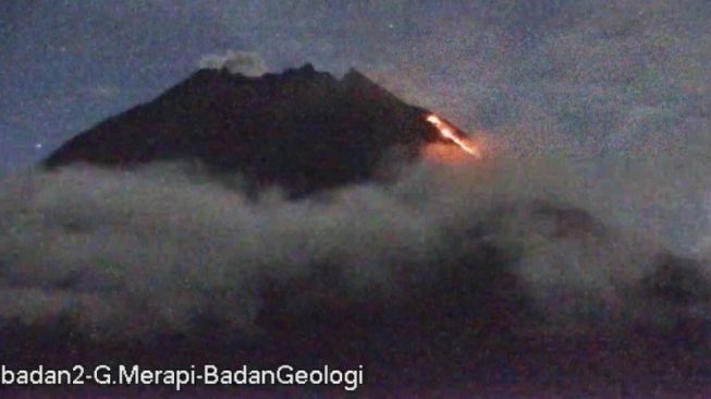 Merapi Kembali Keluarkan Awan Panas Sejauh 800 Meter ke Arah Barat Daya