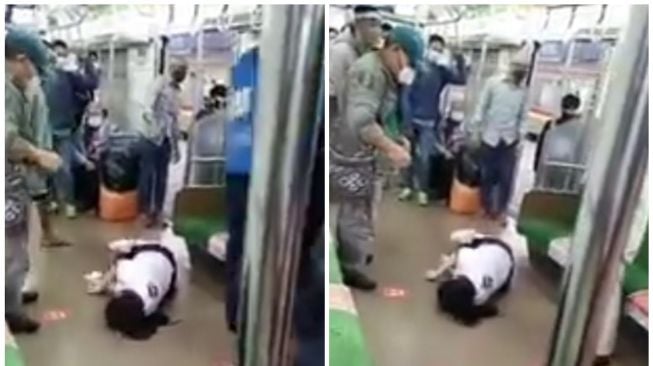 Viral Video Wanita Tetiba Kejang di KRL Tanah Abang, Diduga Epilepsi