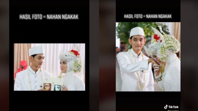 Berjodoh dengan Teman Sendiri, Momen Foto Pernikahan Ini Gagal Romantis