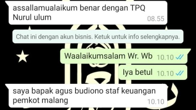 Ngaku Staf Keuangan Pemkot Malang, Diskominfo: Penipuan Berkedok Donasi