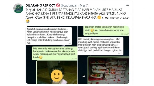 Tangkapan layar percakapan anak dan ayah (twitter.com/@subtanyarl)