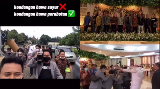 Sahabat Menikah, Rombongan Tamu Bawa Seperangkat Perabotan Rumah Tangga