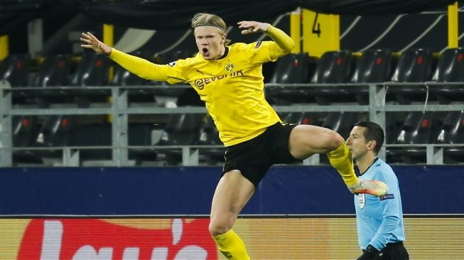 Pasca Laga Man City Vs Dortmund, Wasit Minta Tanda Tangan Erling Haaland