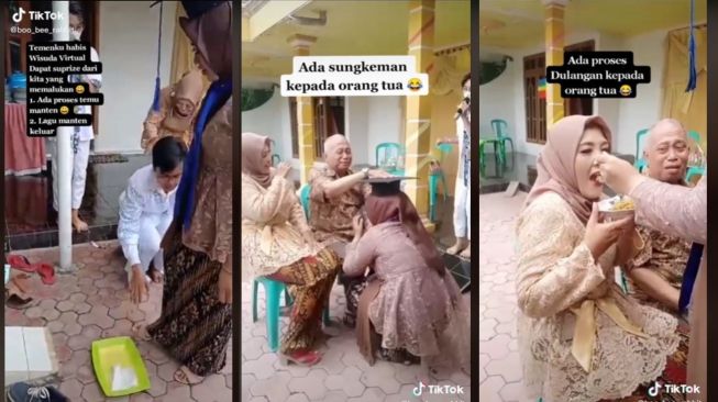 Viral Wisuda Malah Berubah Jadi Pernikahan (tiktok.com/@boo_bee_rabbit)