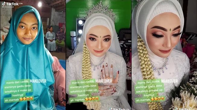 Gadis Desa Tanpa Make Up Udah Cantik, Usai Dirias Hasilnya Ah Mantap!