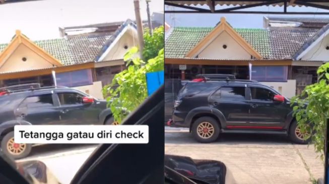 Mobil Pribadi Diparkir Depan Rumah Orang Lain, Ditegur Malah Lebih Galak