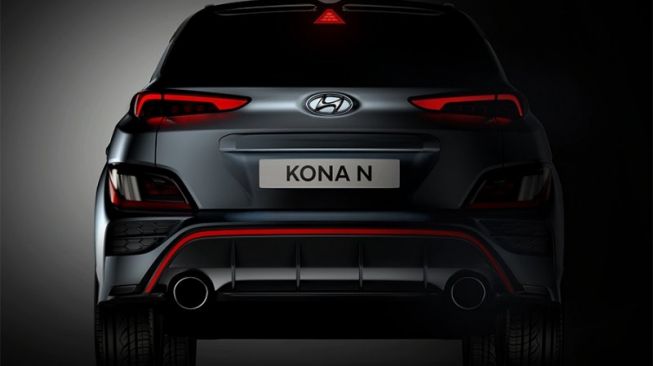 Tampak buritan Kona N satu yang makin atraktif [Hyundai via ANTARA].