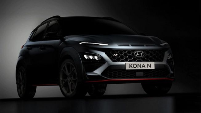 Desain futuristik tampak pada haluan Hyundai Kona [Hyundai via ANTARA].