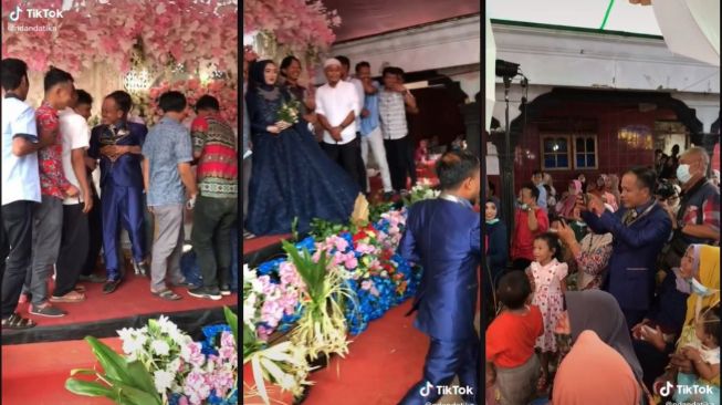 Viral Pengantin Pria Malah Disuruh Jadi Tukang Foto (tiktok.com/@ndandatika)