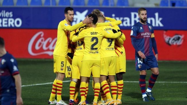 FC Barcelona vs Huesca. (Twitter/@FCBarcelona_es)