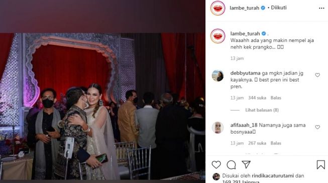 Unggahan soal Luna Maya dan Otis Hahijary [Instagram/@lambe_turah]