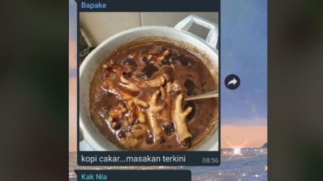 Gadis syok tahu hasil masakan sang ayah. (TikTok/@odetpip)