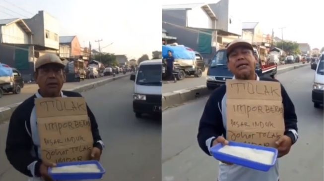 Viral Bapak-bapak Ajak Beli Beras Lokal dan Tolak Impor: Petani Juga Modal