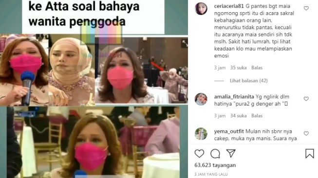 Unggahan soal Maia Estianty [Instagram/@mak_inpoh]