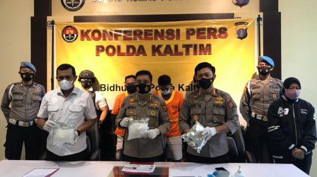 Polda Kaltim Tangkap Pembawa Sabu Kelas Sultan, Harganya Rp 2,5 Miliar