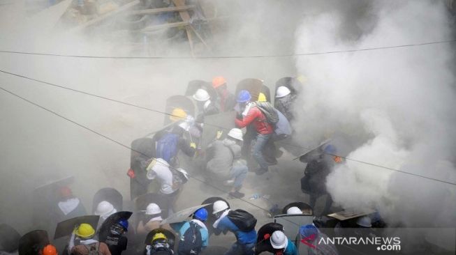 10 Polisi Myanmar Tewas Diserang Tentara Etnik Pro Demonstran