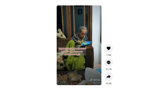 Pujian sang ayah buat masakan anaknya. [TikTok]