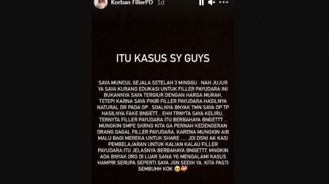 Kasus malpraktik filler payudara Monica Indah (Instagram)