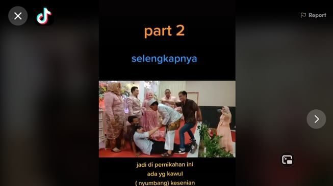 Viral video pria diduga pingsan di nikahan mantan, ternyata ini faktanya. (TikTok/@jayapucung07)