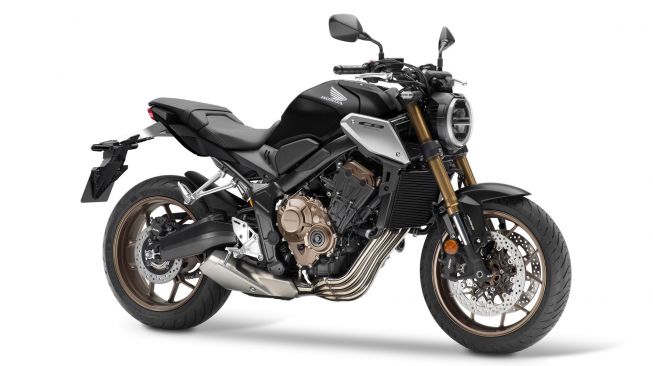 Honda CB650R facelift warna Matte Gunpowder Black Metallic [PT AHM].