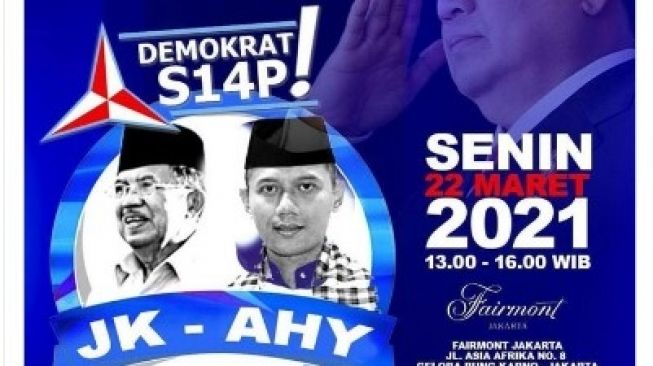 poster Jusuf Kalla-Agus Harimurti Yudhoyono.