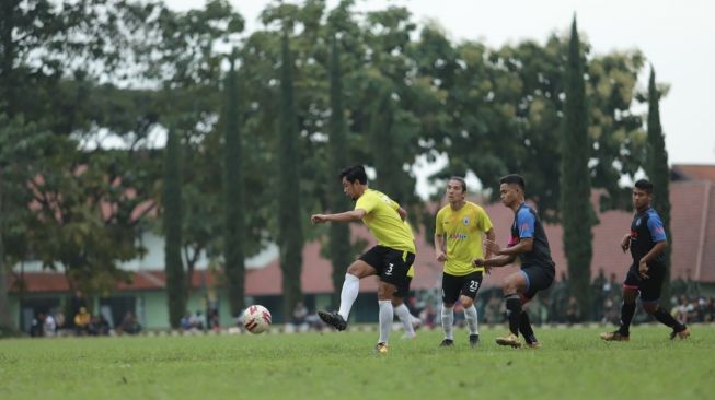 Uji coba pertandingan PSS Sleman kontra tim lokal Bandung (dok. PSS Sleman)