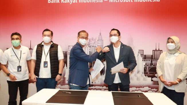 BRI jalin kerja sama dengan Microsoft. (Dok. BRI)