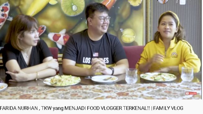 Mantan TKW jadi foodvloger sukses (youtube.com/Ussy Andhika Official)