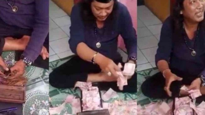 Polisi tangkap Ustadz gondrong gandakan uang pakai jenglot di Bekasi.