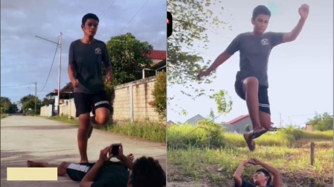 Viral Video Pria Beraksi Bak Film Laga, Publik Emosi Pas Lihat Hasilnya