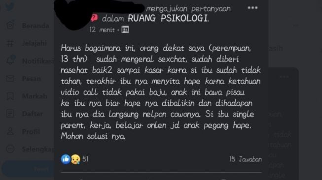 Diberi HP untuk Sekolah Daring, Anak 13 Tahun Kecanduan Pesan Dewasa